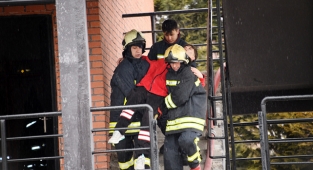 Konya itfaiyesinden Tacikistanlı meslektaşlarına eğitim