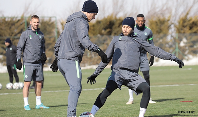 Konyaspor günü tek antrenmanla değerlendirdi