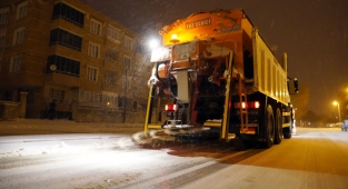 Selçuklu'da kar mesaisi hızlı başladı