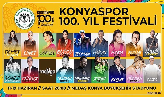 Konyaspor, 100. Yıl Festivali'ne gün sayıyor