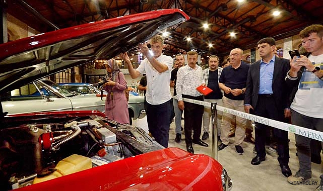 Klasik otomobiller Meram’da sergileniyor