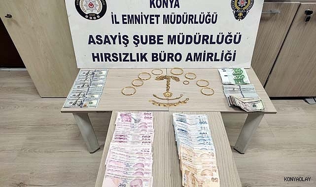 Konya'da 3 ayrı evden eşya çalan zanlılar yakalandı
