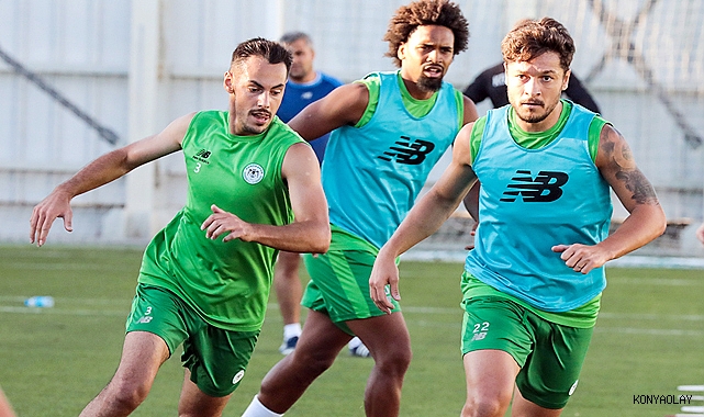 Konyaspor'da Fenerbahçe maçı öncesi dar alan çalışması