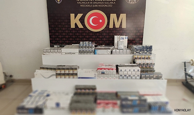 Gümrük kaçağı sigaralara polis el koydu