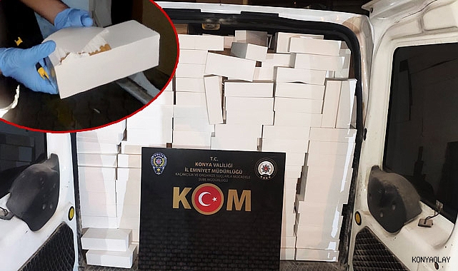Kaçak makaronlar uygulamada yakalandı