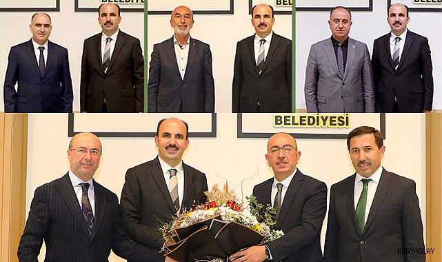 Konya protokolünden Başkan Altay’a tebrik ziyareti