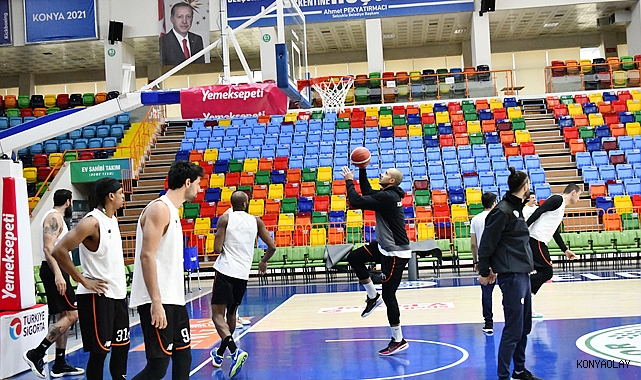 Konyaspor Basket takımı Türk Telekom hazırlıklarına devam etti