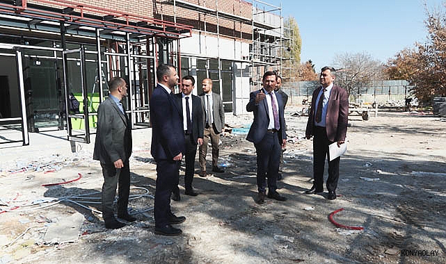 Karatay Belediyesi Spor Salonu’nun yapımı sürüyor