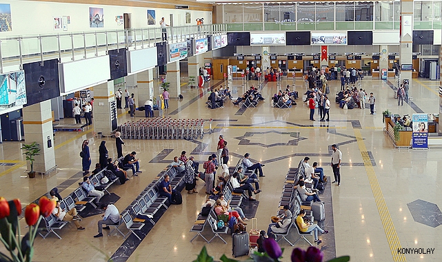 Konya'da Ekim'de 68 bin kişi havayolunu tercih etti