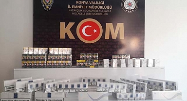 Polis aracı takibe aldı; 1.150 paket gümrük kaçağı sigara ele geçirdi