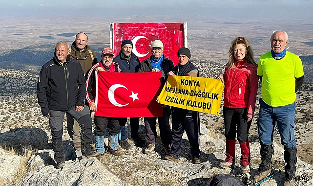 Dağcılar, Akören Orta Sivri Dağı’nda zirve yaptı