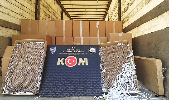 Konya Emniyeti'nden kaçak sigaraya darbe