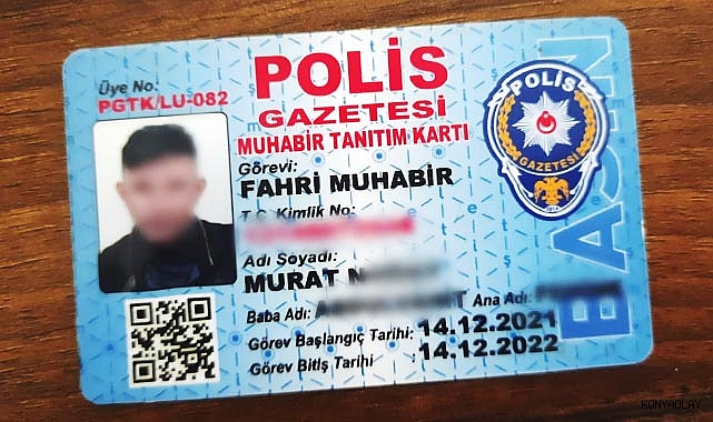 Polise sahte gazeteci kimliği gösteren şahsın yalanını polis ortaya çıkardı
