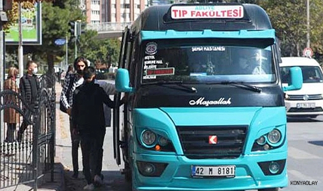 Konya'daki minibüslerde nakit para devri bitiyor mu?