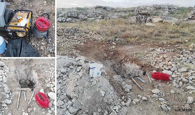 Konya polisinden defineci operasyonu: 4 gözaltı