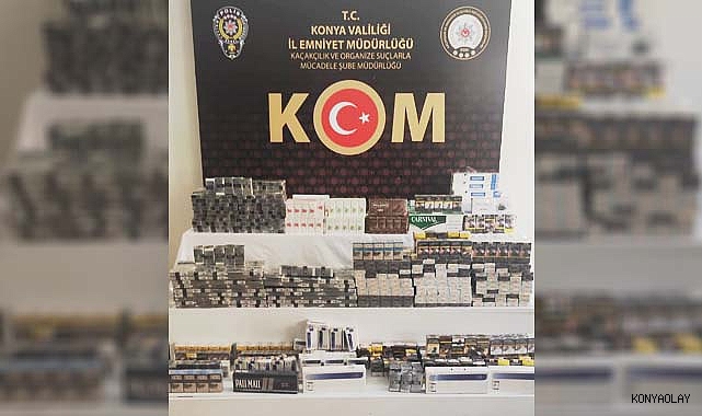 Konya polisinden kaçakçılara suç üstü