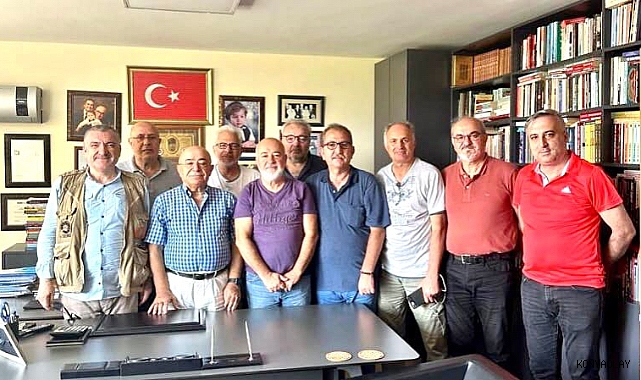 TSYD Konya'dan eski Konyasporlu yöneticiye ziyaret