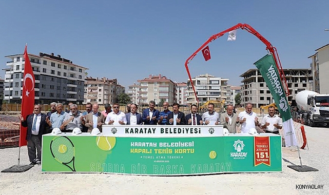 Karatay’a tenis kortu yapılıyor