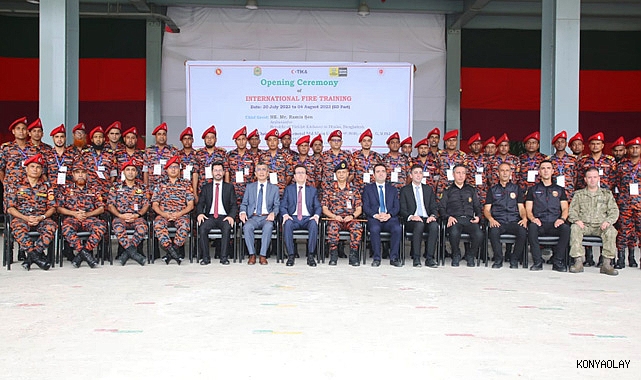 Konyalı itfaiyecilerden Bangladeşli meslektaşlarına eğitim