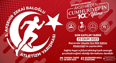 Akşehir Belediyesi'nden çocuklara yarışma...