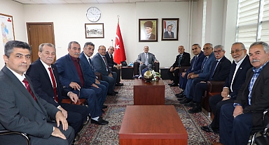 Muhtarlar Vali'yi ziyaret etti
