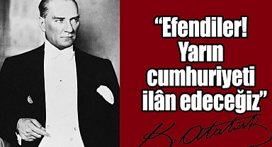 O söz bu gece söylendi...