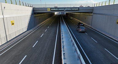 Kavşağın alt geçidi trafiğe açıldı