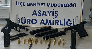 Fason silah parçaları ele geçirildi