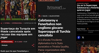 Süper kupa maçının iptali dünya gündeminde