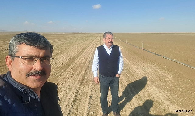 Karapınar Ziraat Odası ekim alanlarını inceledi