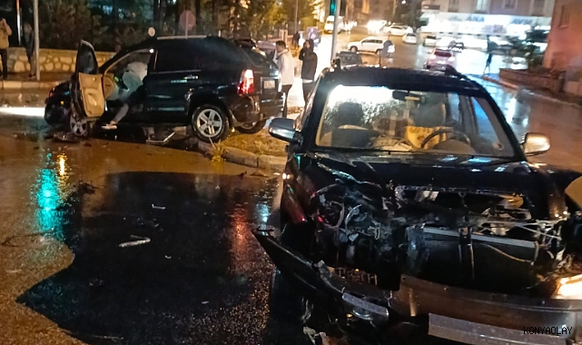Konya’da yağışlı hava kazalara neden oldu: 6 yaralı