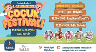Seydişehir'de çocuk festivali başlıyor
