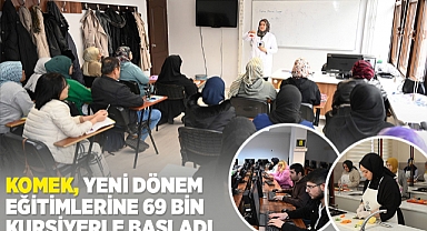 KOMEK'te yeni dönem 69 bin kursiyer yer aldı