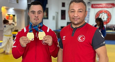 Down Sendromlu Judocu Avrupa'dan altınla döndü