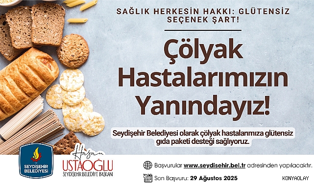 Çölyak hassasiyeti olan vatandaşlara gıda desteği