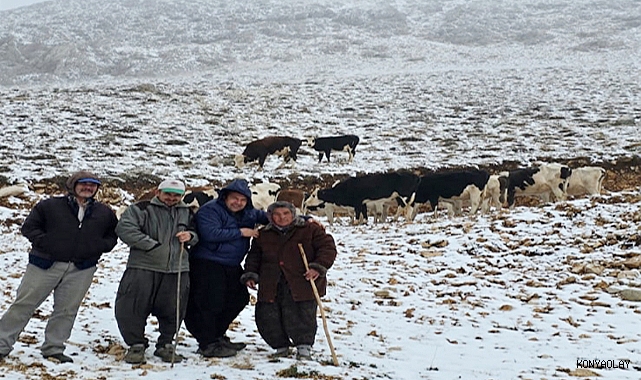 Adana'ya kar yağdı, yaylada mahsur kalan kadın kurtarıldı