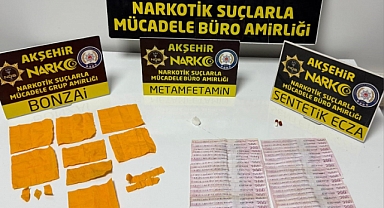 Akşehir'de uyuşturucu tacirlerine operasyon: 1 tutuklama