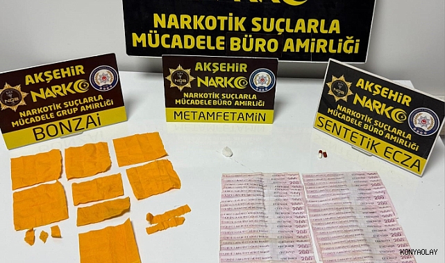 Akşehir'de uyuşturucu tacirlerine operasyon: 1 tutuklama