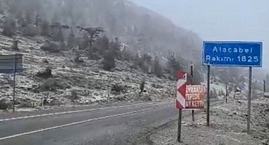 Alacabel’e yılın ilk karı yağdı