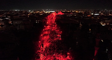 Filistin'e destek için sessiz yürüyüş