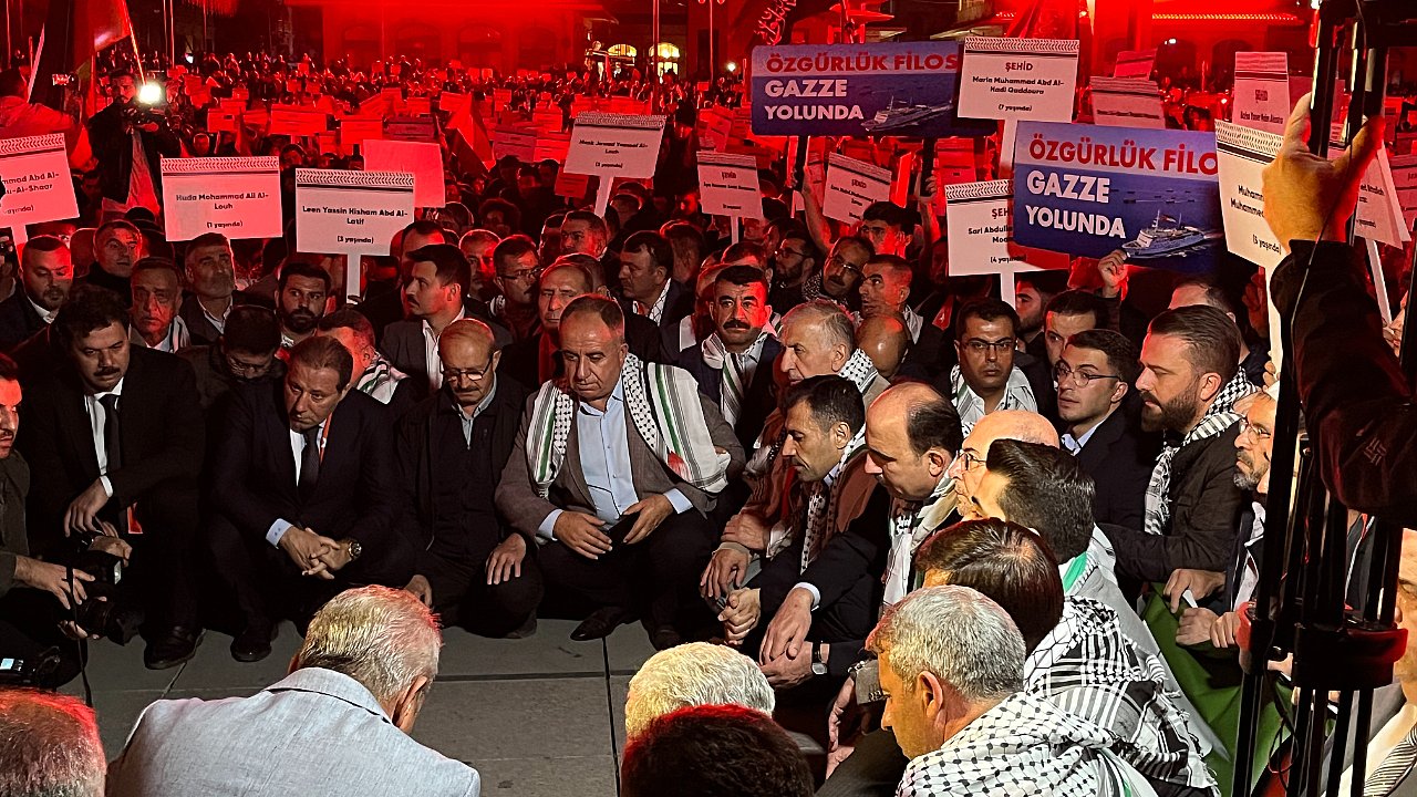 Filistin'e destek için sessiz yürüyüş