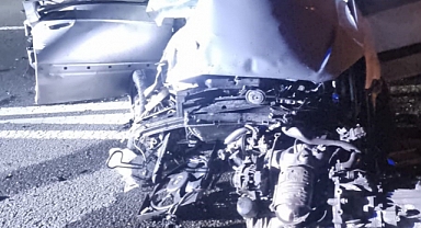 Konya’da yolcu otobüsü ile otomobil çarpıştı: 2 yaralı