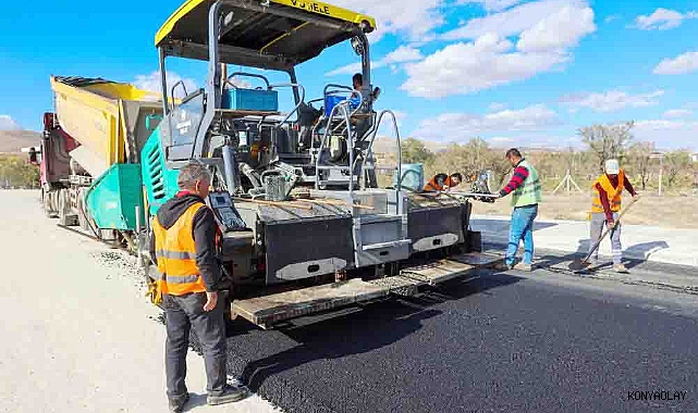 Selçuklu’da 40 bin metrekarelik alanda asfalt