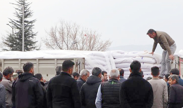 Beyşehir'de üreticilere mercimek tohumu desteği