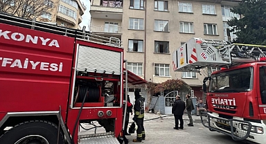 Dairede kombi patladı: 1 yaralı