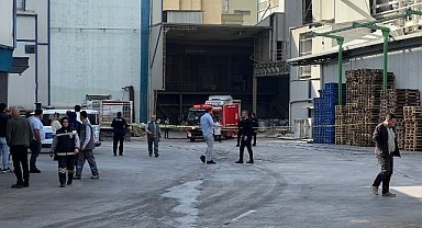 Fabrikada gaz sıkışması sonucu parlama meydana geldi bir kişi yaralandı