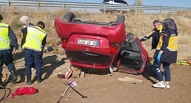 Konya’da otomobil şarampole yuvarlandı: 1 ölü, 2 yaralı