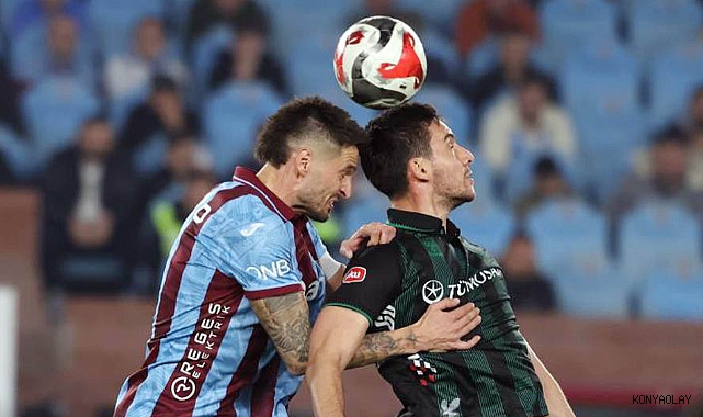 Konyaspor iyi başladığı karşılaşmada Trabzonspor'a 3-1 yenildi