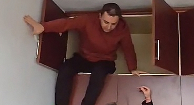 Aranan şahsın yakalandığı yer pes dedirtti