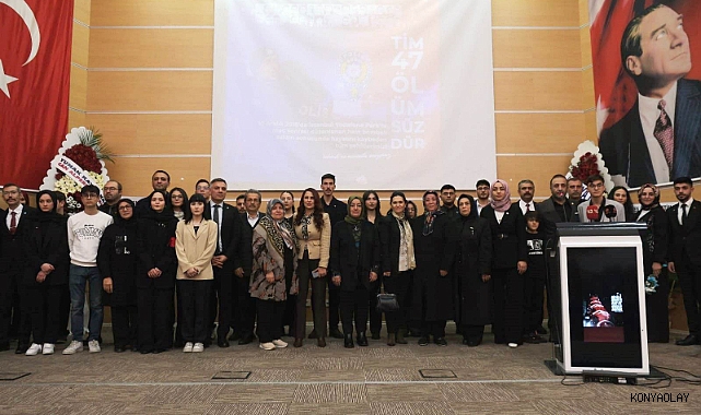 Arena Stadyumu’nda şehit olan polisler Konya’da dualarla anıldı